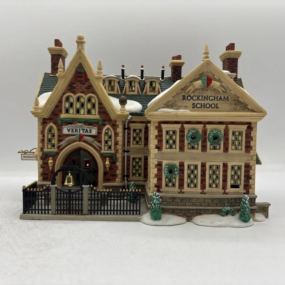 Department 56 2000 HVC Dickens Village Series Rockingham School 56.58479 Vintage
